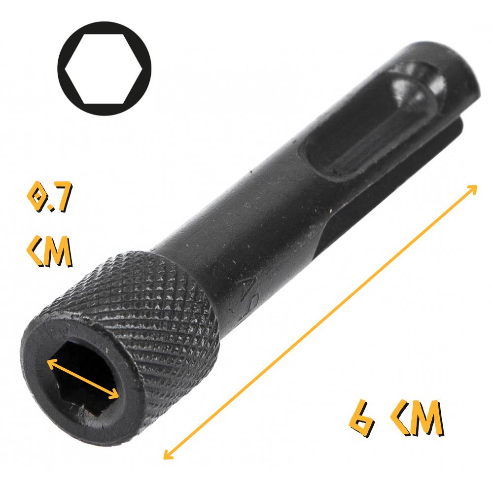 Kupa SDS Manyetik Bits Uç Ara Adaptörü - 6 cm. - 1 Adet