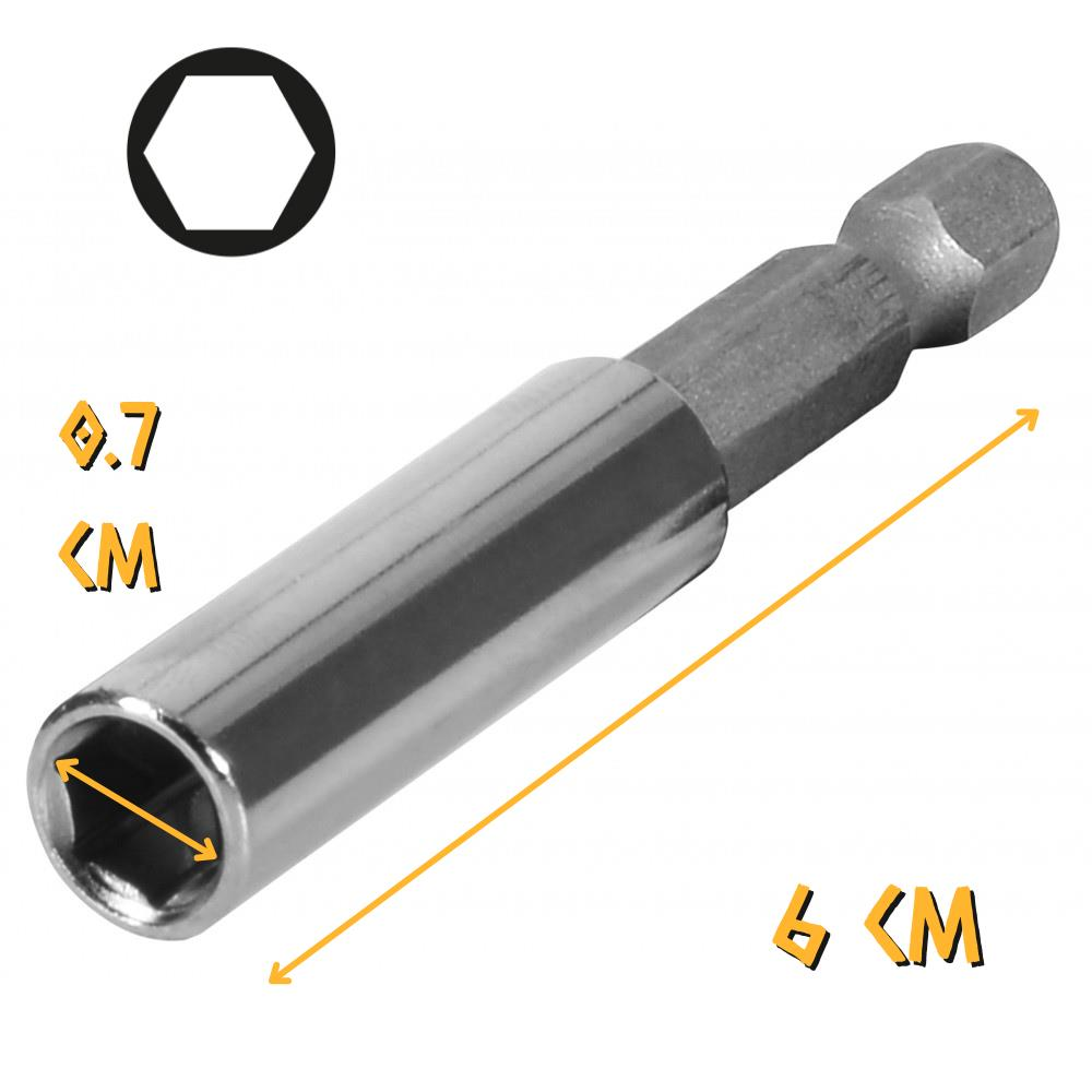 Kupa Tyson Bits Uç Uzatma Adaptörü - 6 cm. - 1 Adet