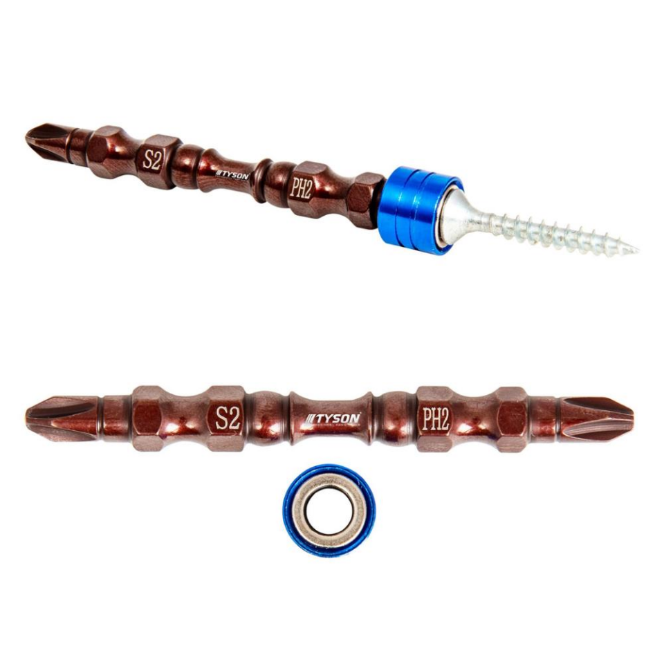 Kupa Tyson Mıknatıslı Bits Uç - Çift Yönlü - PH2 Yıldız - 6.5 cm. - 10 Adet