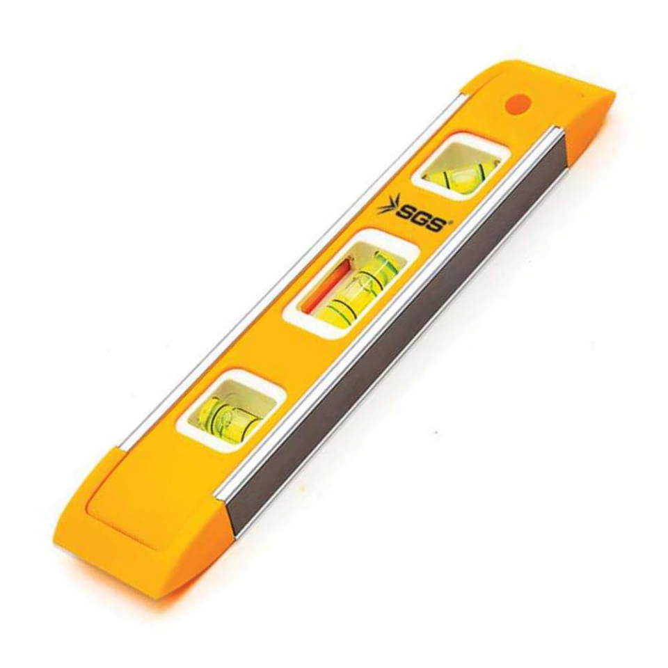 SGS Mıknatıslı Mini Su Terazisi Alüminyum 23 cm.