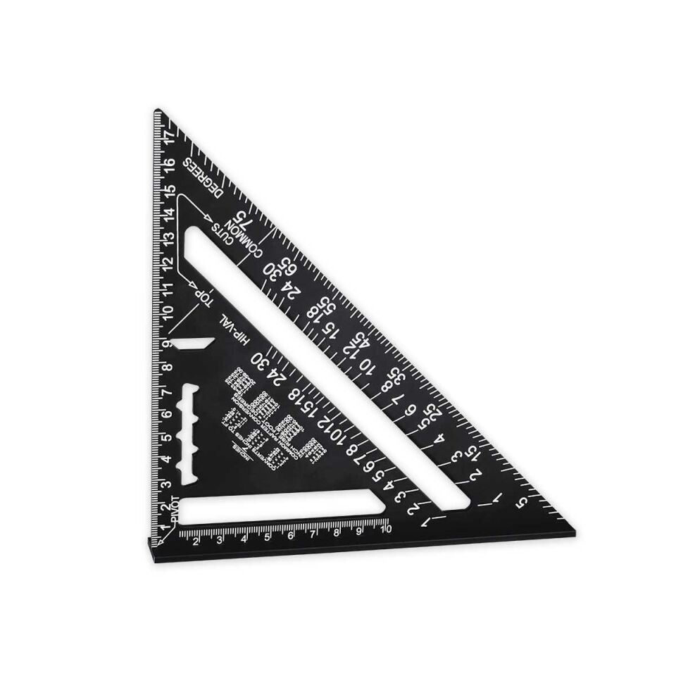 SGS Alüminyum Üçgen Cetvel Gönye 180 mm.