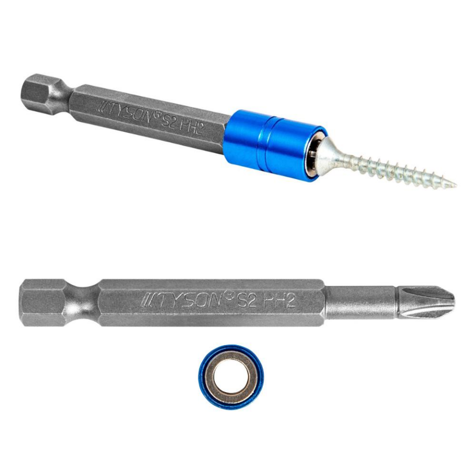 Kupa Tyson Mıknatıslı Bits Uç - Tek Yönlü - PH2 Yıldız - 6.5 cm. - 10 Adet