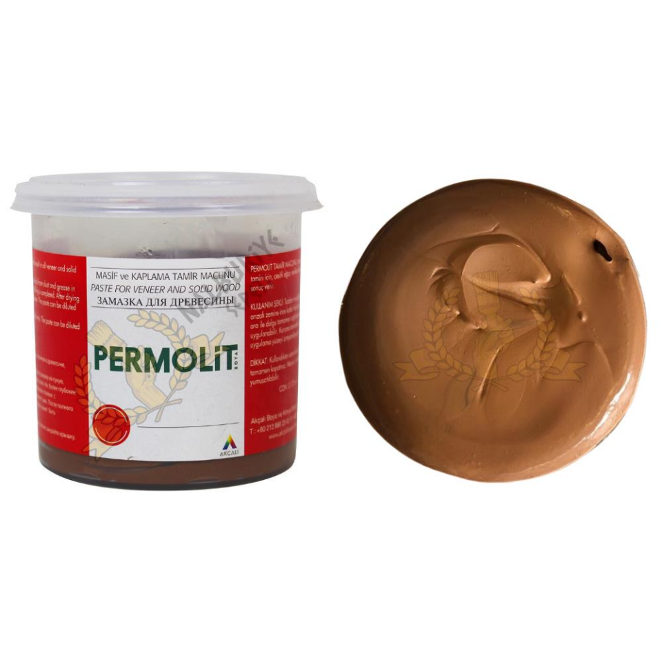 Permolit Masif ve Kaplama Ahşap Tamir Macunu KOYU MEŞE 220 gr.