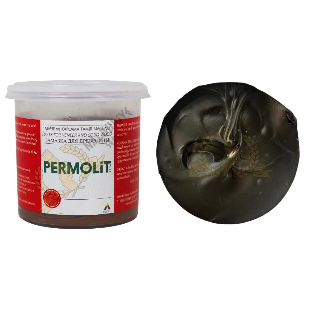 Permolit Masif ve Kaplama Ahşap Tamir Macunu SİYAH 220 gr.
