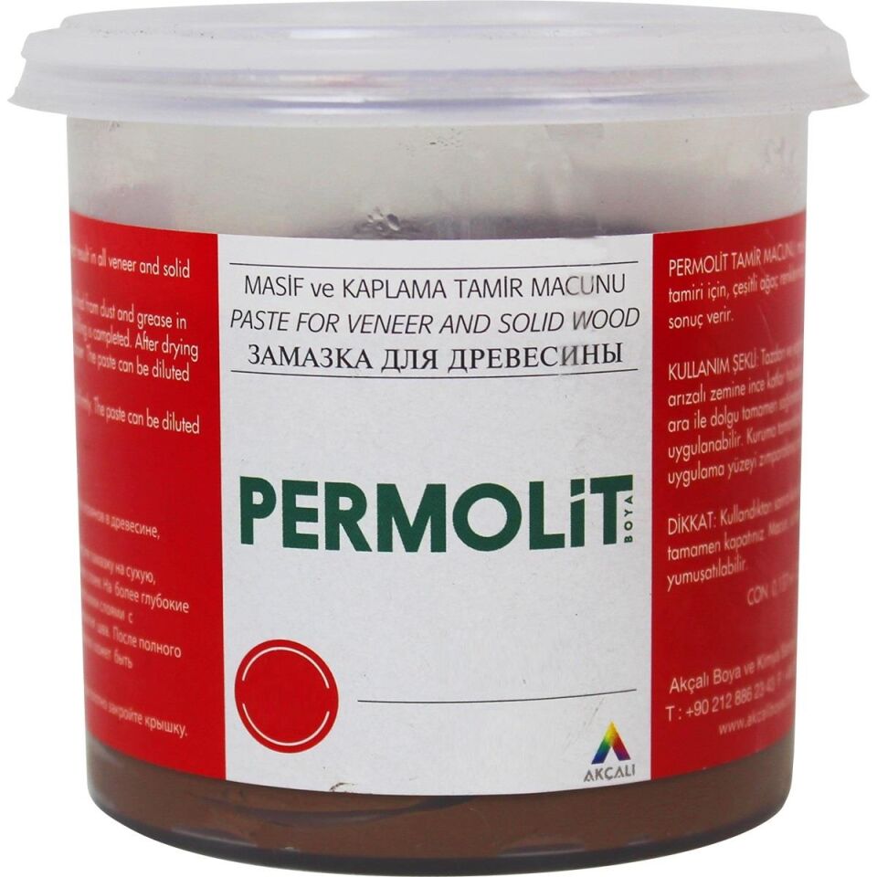 Permolit Masif ve Kaplama Ahşap Tamir Macunu SİYAH 220 gr.
