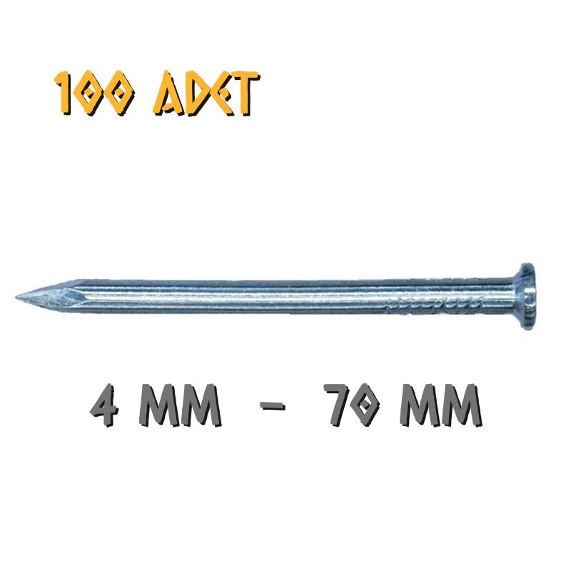 Acero Beyaz Kaplama Çelik Beton Duvar Çivisi 4x70 mm. - 100 Adet