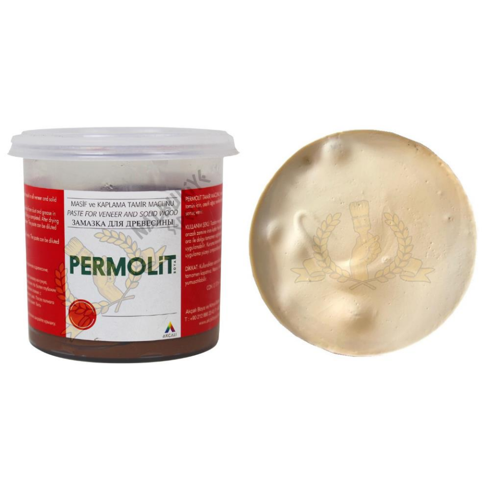 Permolit Masif ve Kaplama Ahşap Tamir Macunu NATURAL 220 gr.