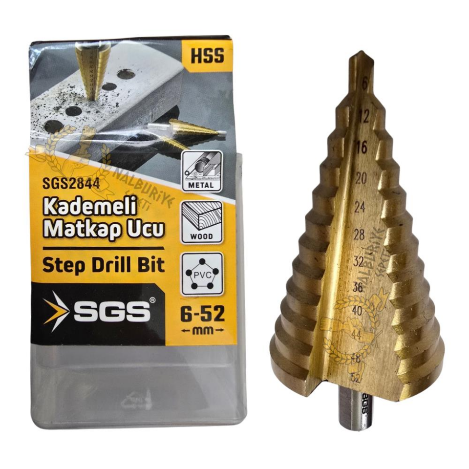 SGS HSS Kademeli Matkap Ucu Çam Panç - 6-52 mm.