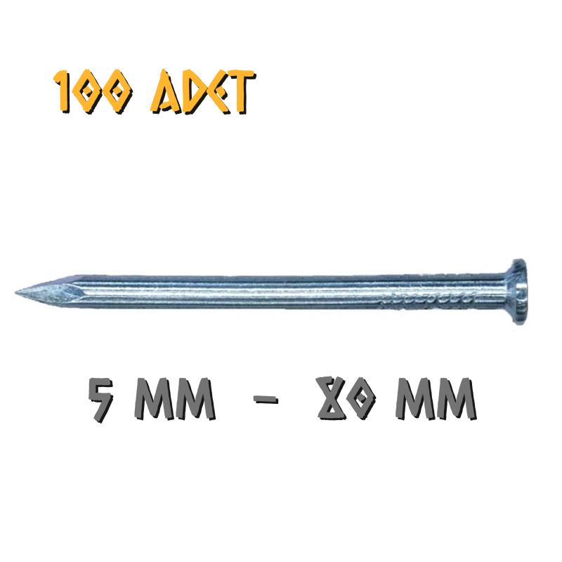 Acero Beyaz Kaplama Çelik Beton Duvar Çivisi 5x80 mm. - 100 Adet