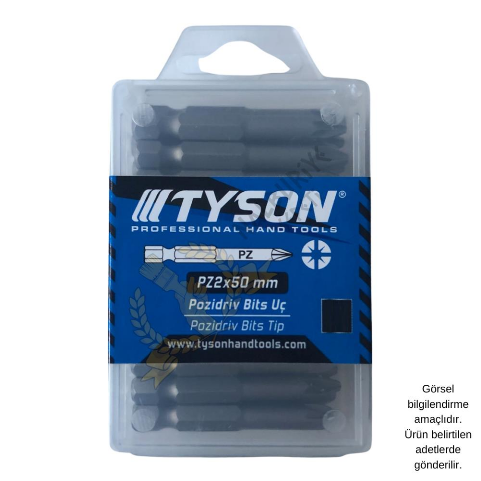 Kupa Tyson Vidalama Ucu Bits Uç - PZ2 Yıldız - 5 cm. - 30 Adet