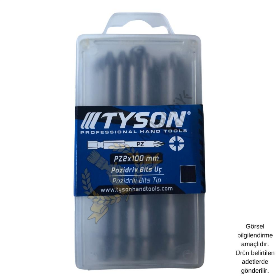 Kupa Tyson Vidalama Ucu Bits Uç - PZ2 Yıldız - 10 cm. - 20 Adet