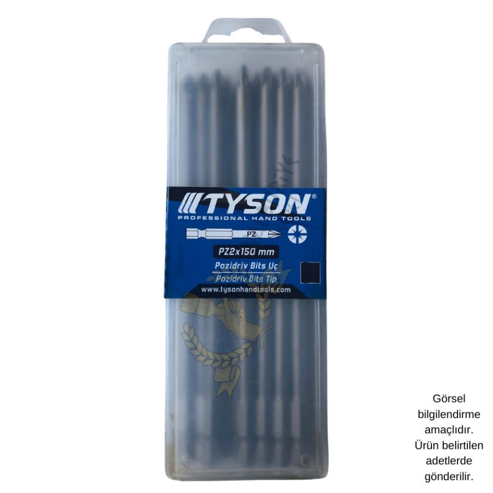 Kupa Tyson Vidalama Ucu Bits Uç - PZ2 Yıldız - 15 cm. - 20 Adet