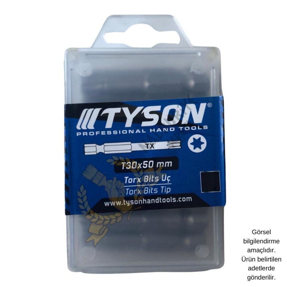 Kupa Tyson Vidalama Ucu Bits Uç - T30 Tork - 5 cm. - 30 Adet