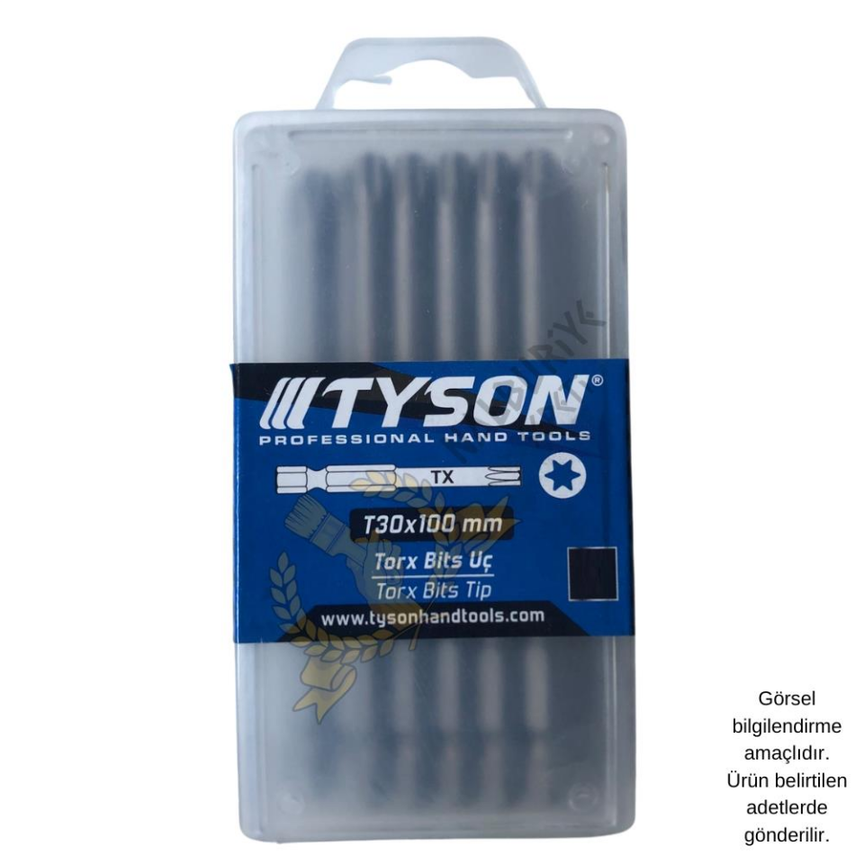 Kupa Tyson Vidalama Ucu Bits Uç - T30 Tork - 10 cm. - 20 Adet