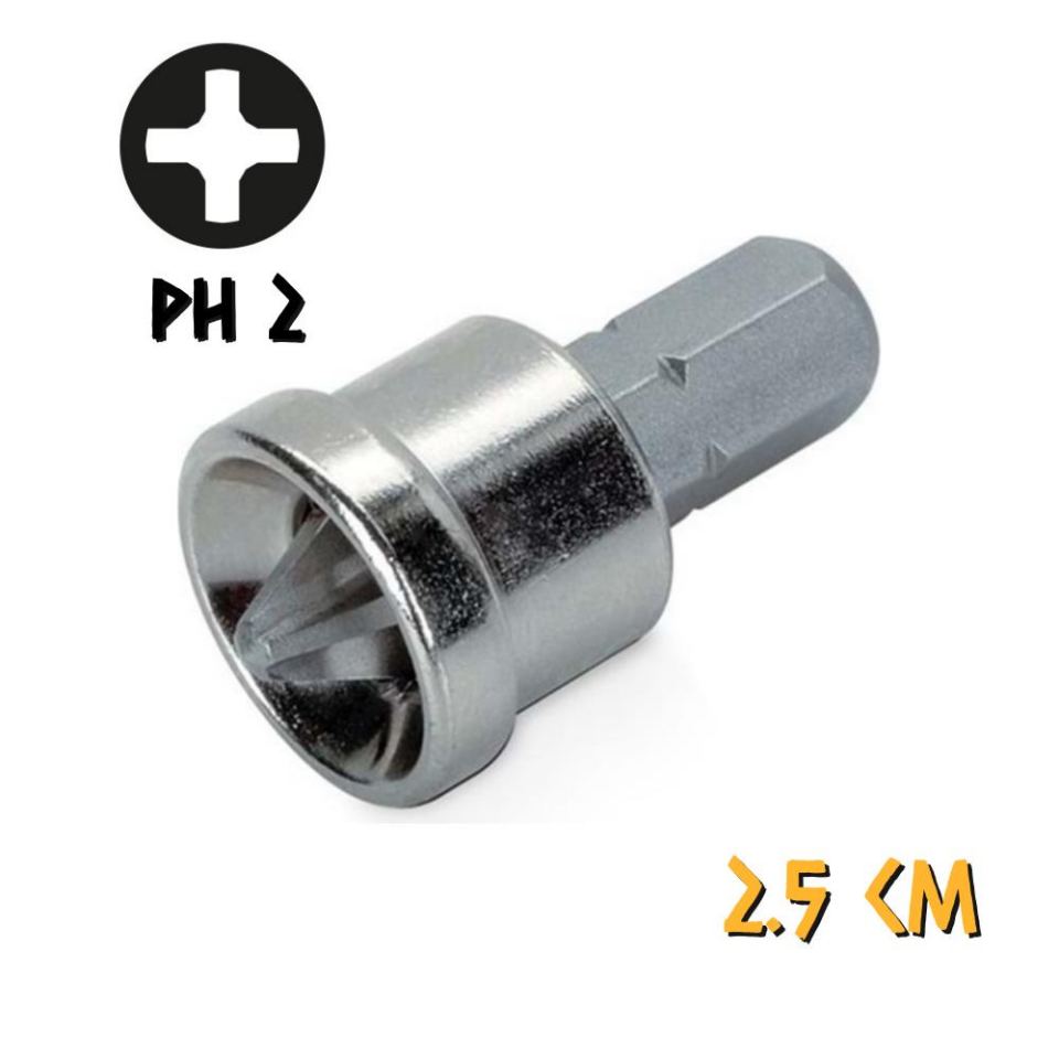 Kupa Tyson Bits Uç Seti 3 Parça - PH2 - PZ2 - PH2 Stoplu - 2.5 cm.