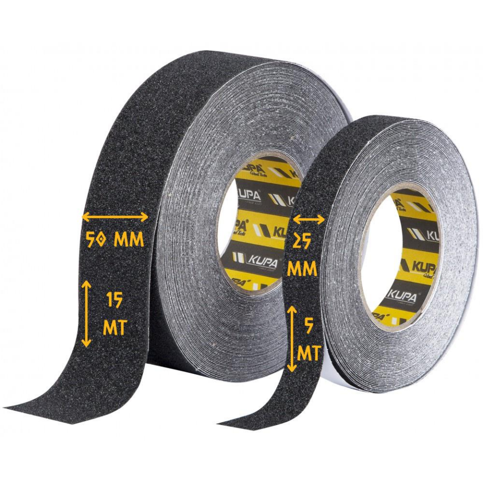Kupa Kaydırmaz Bant Merdiven Zımpara Bandı - 50 mm X 15 mt