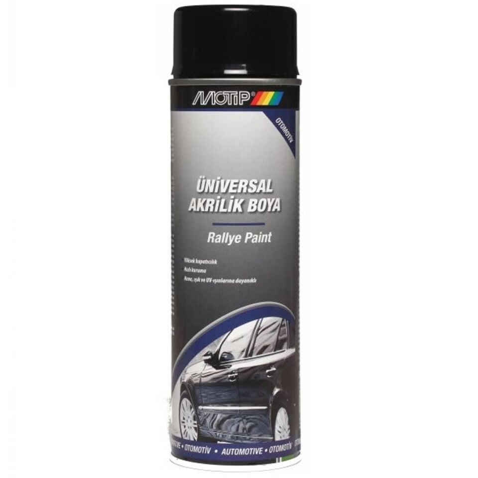 Motip Üniversal Akrilik Sprey Boya PARLAK SİYAH 500 ml