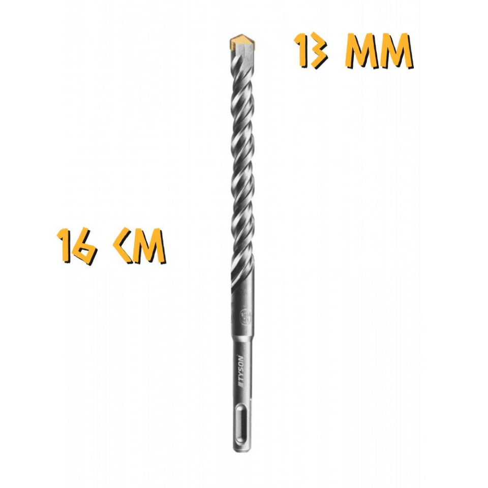 Kupa Tyson SDS Plus Delici Hilti-Matkap Ucu - 13 mm. - 16 cm