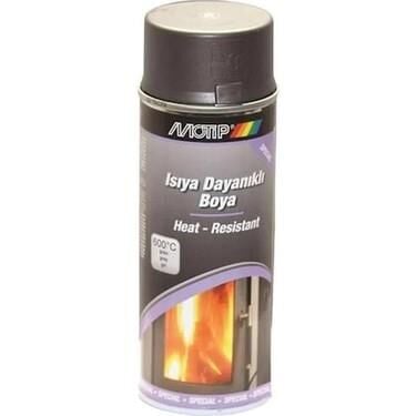 Motip Isıya Dayanıklı Sprey Boya MAT GRİ 400 ml