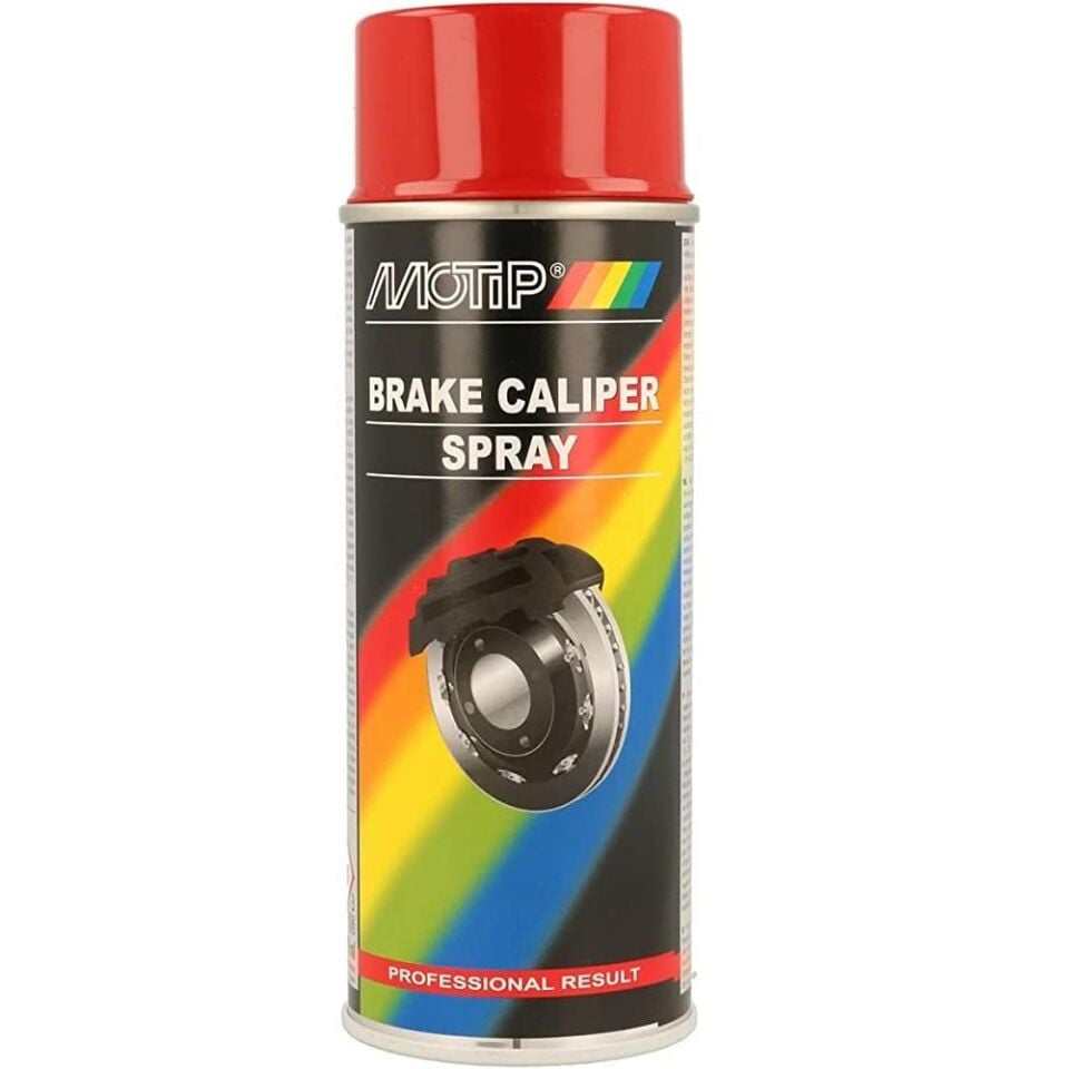 Motip Isıya Dayanıklı Kaliper Sprey Boya PARLAK KIRMIZI 400 ml