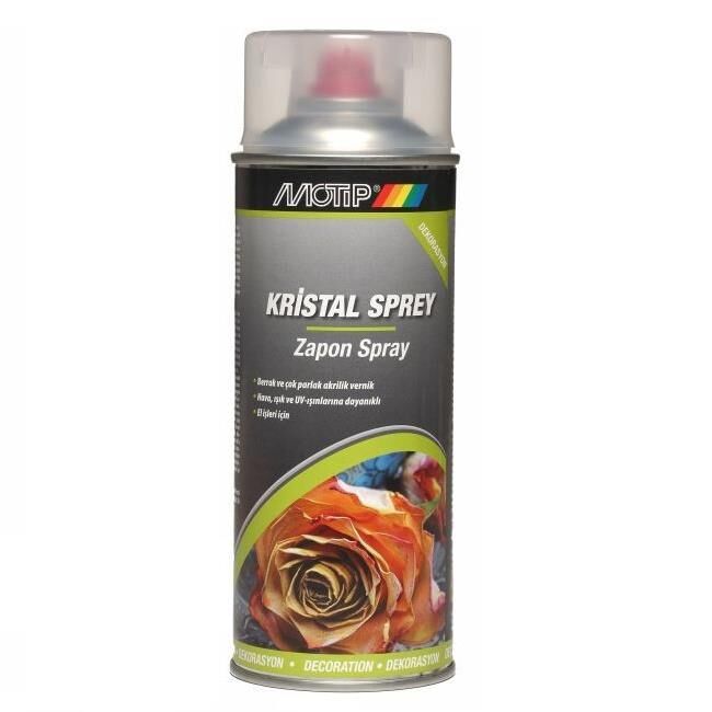 Motip Kristal ŞEFFAF PARLAK VERNİK Sprey 400 ml.