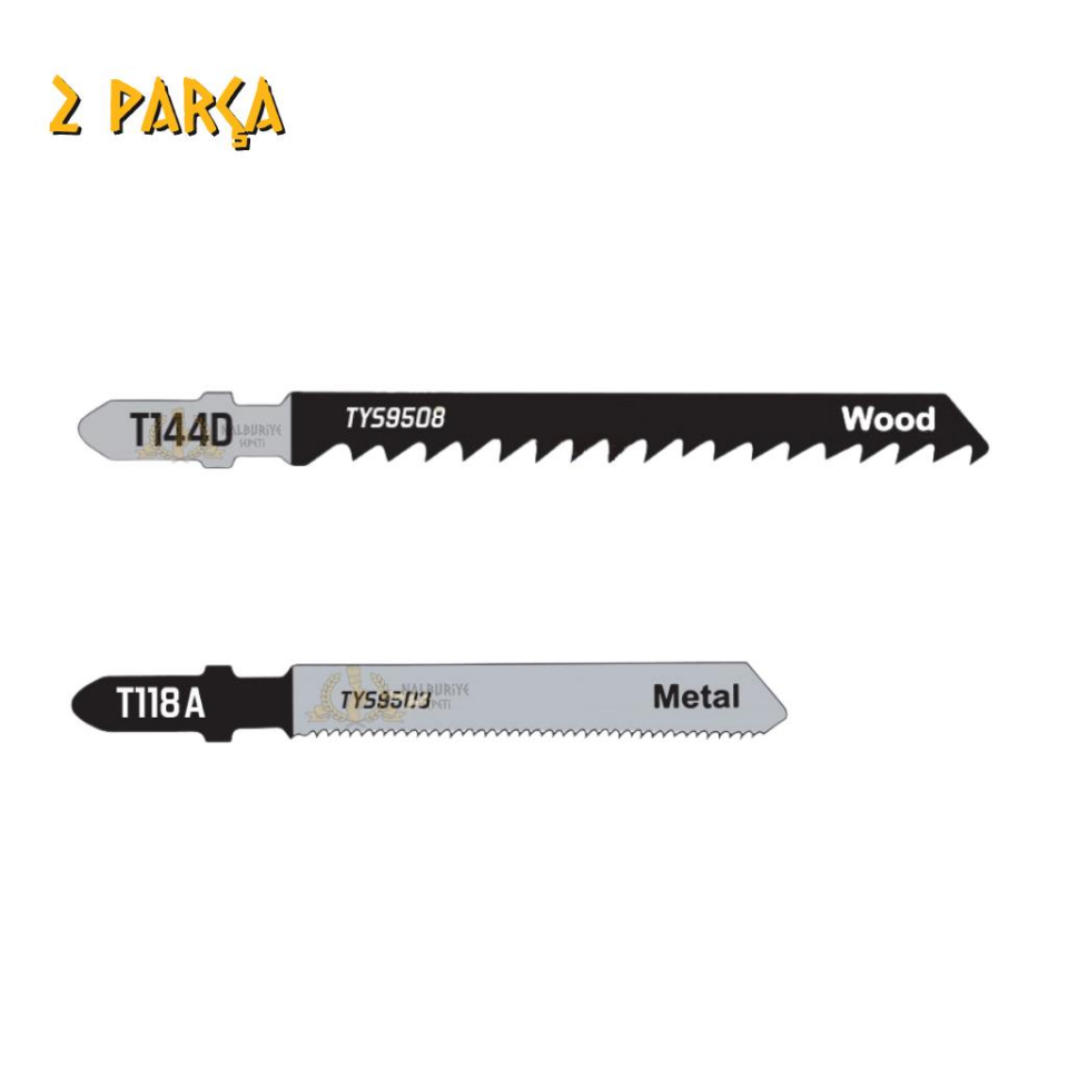 Kupa Tyson Dekupaj Yedek Bıçağı Seti - Ahşap ve Metal - 2 Parça