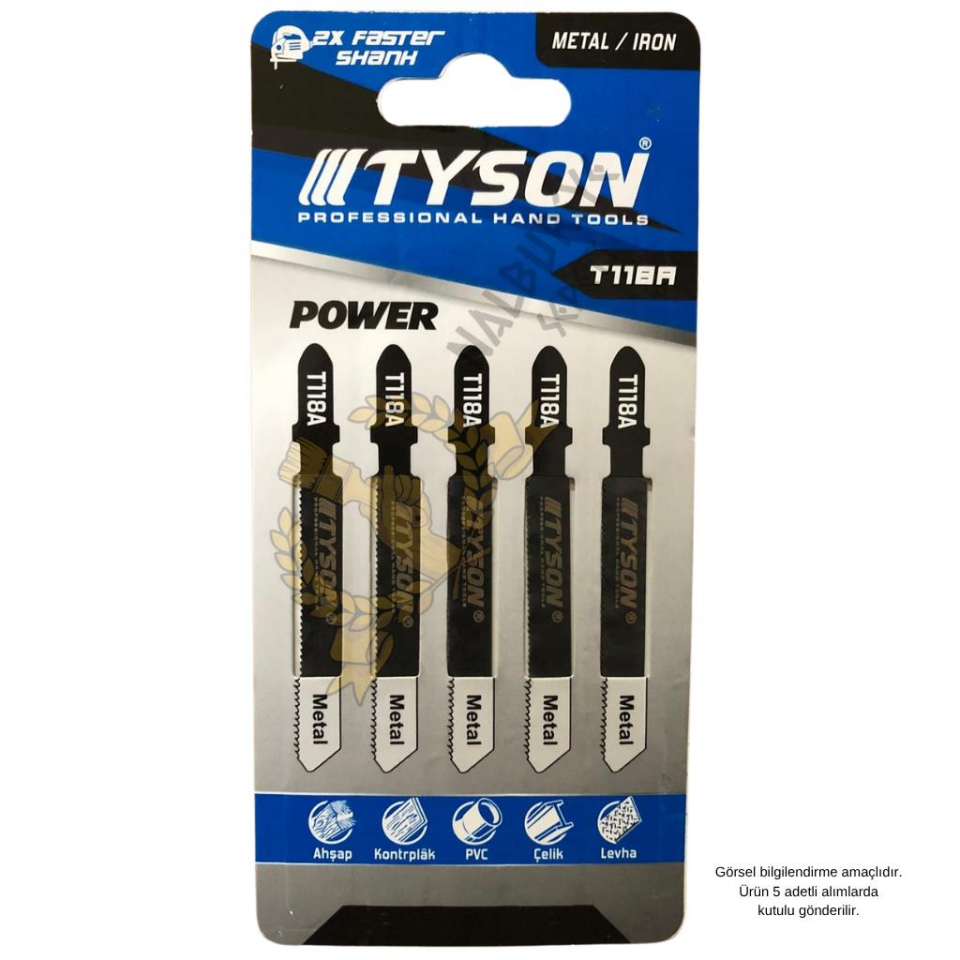 Kupa Tyson Dekupaj Yedek Bıçağı Seti - Ahşap ve Metal - 2 Parça