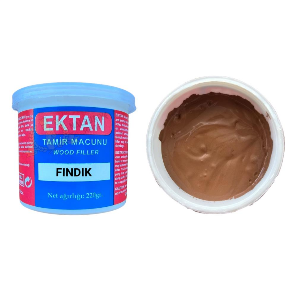 Ektan Masif ve Ahşap Tamir Macunu FINDIK 220 gr. - 1 Adet
