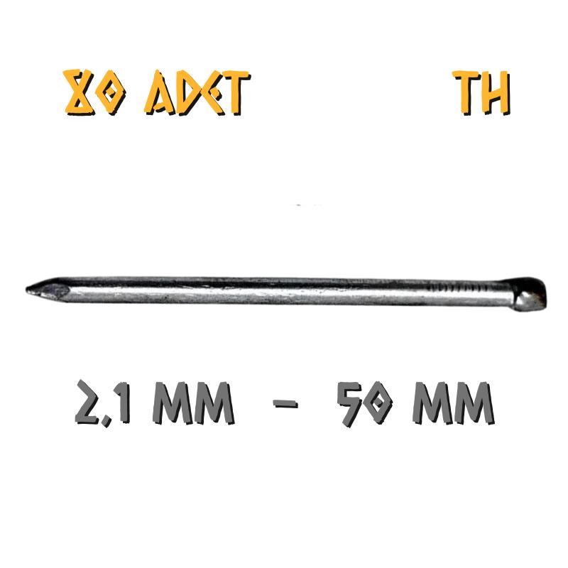 Acero Mat Kaplama Başsız TH Tel Çivi 2.1x50 mm. - 100 Gr. - 80 Adet