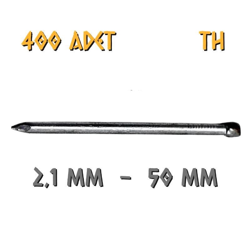 Acero Mat Kaplama Başsız TH Tel Çivi 2.1x50 mm. - 500 Gr. - 400 Adet