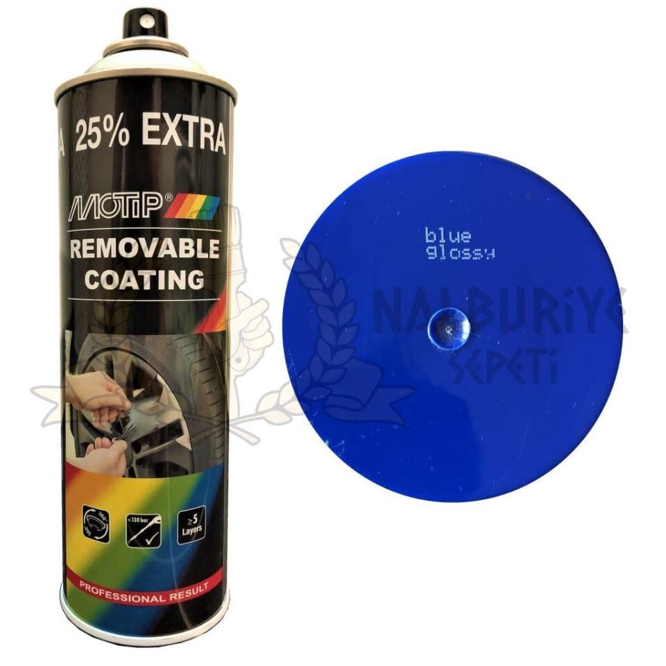 Motip Soyulabilir Sıvı Kauçuk PlastiDip Plastik Sprey Boya MAVİ 500 ml - 04308