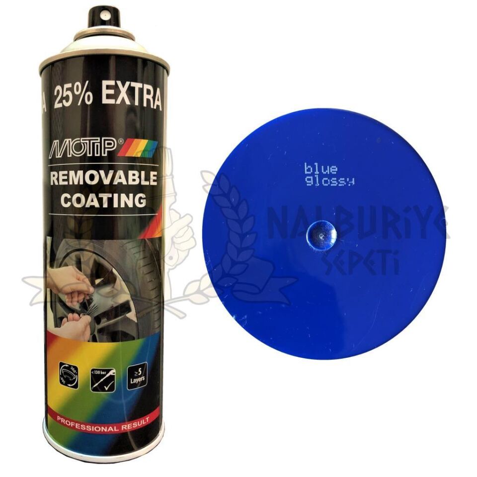 Motip Soyulabilir Sıvı Kauçuk PlastiDip Plastik Sprey Boya MAVİ 500 ml - 04308