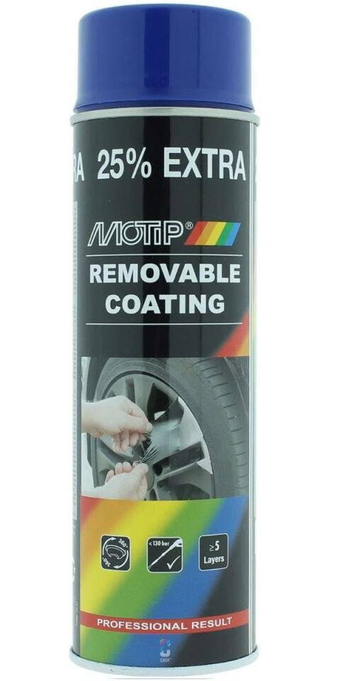 Motip Soyulabilir Sıvı Kauçuk PlastiDip Plastik Sprey Boya MAVİ 500 ml - 04308