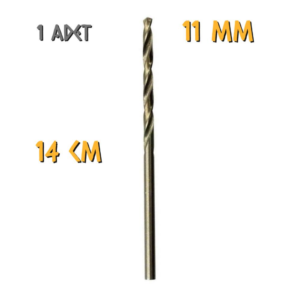 Kupa Tyson Metal Ahşap Delici HSS Matkap Ucu 11.0 mm. - 1 Adet