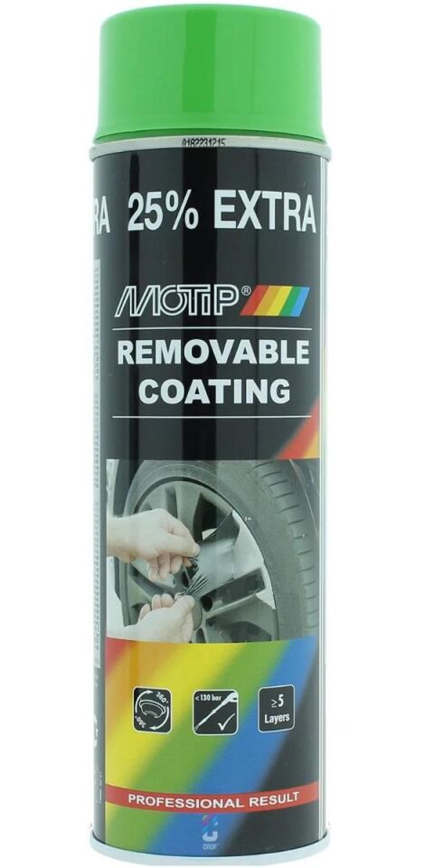 Motip Soyulabilir Sıvı Kauçuk PlastiDip Plastik Sprey Boya YEŞİL 500 ml - 04305