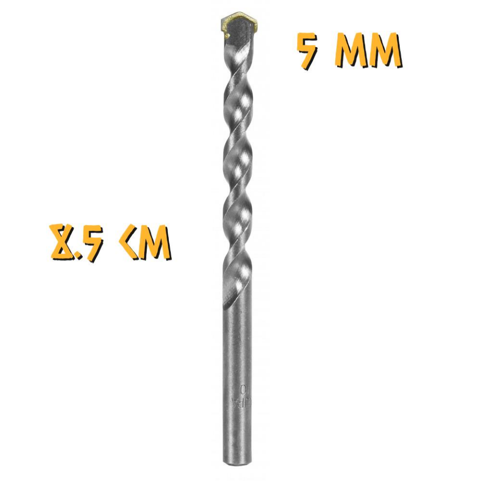 Kupa Tyson Beton-Duvar Delici Elmas Matkap Ucu - 5 mm. - 8.5 cm. - 1 Adet