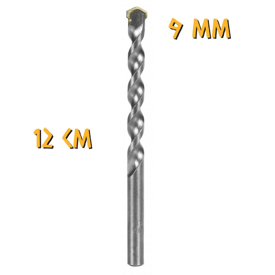 Kupa Tyson Beton-Duvar Delici Elmas Matkap Ucu - 9 mm. - 12 cm. - 1 Adet