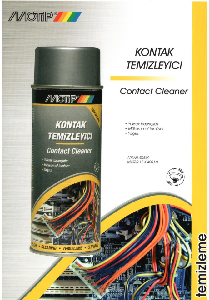 Motip Kontak Yüzey Temizleme Spreyi 400 ml.