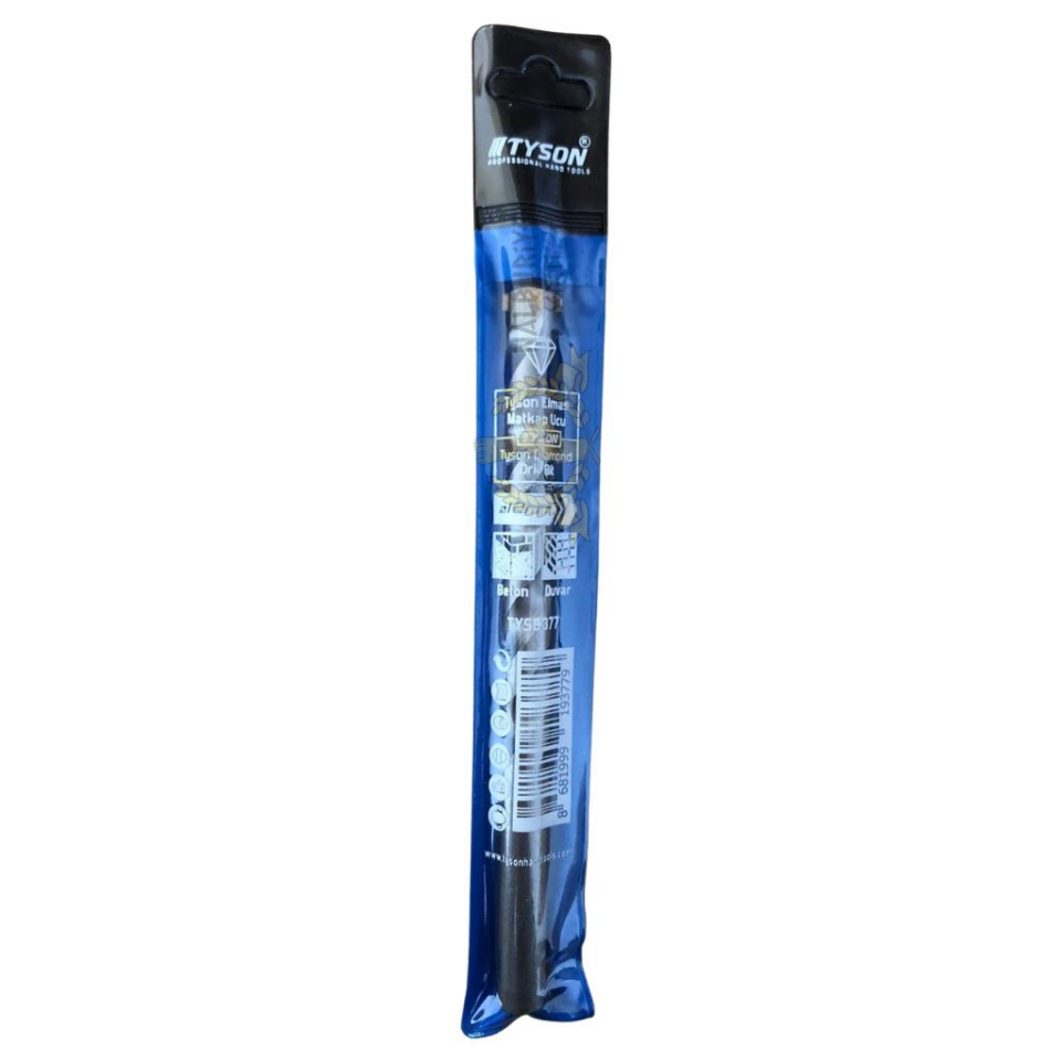 Kupa Tyson Beton-Duvar Delici Elmas Matkap Ucu - 12 mm. - 15 cm. - 1 Adet