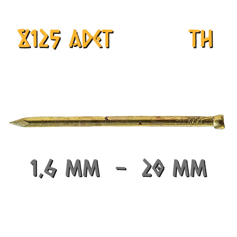 Acero Sarı Kaplama Başsız TH Tel Çivi 1.6x20 mm. - 2500 Gr. - 8125 Adet