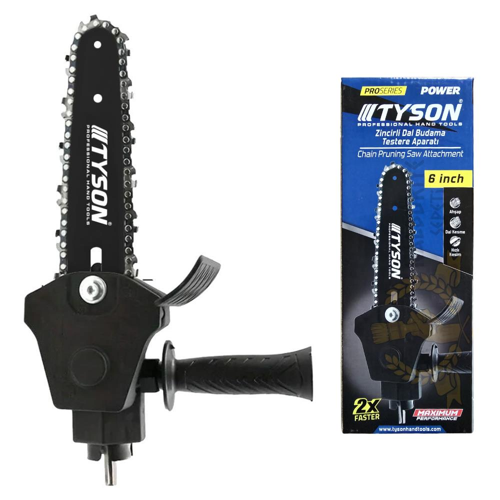 Kupa Tyson Zincirli Dal Budama Testere Matkap Aparatı