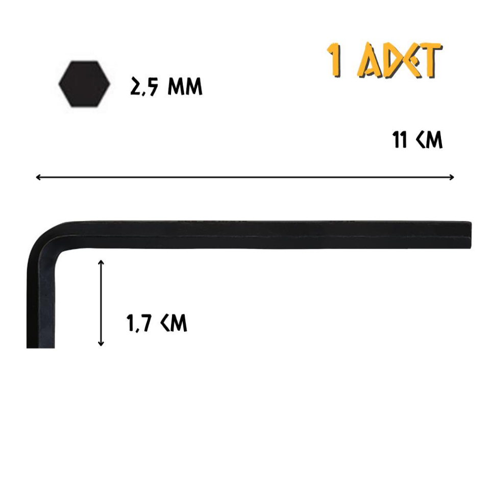 Cer-Pa Norm Tekli Alyan Uzun - 2.5 mm. - 1 Adet