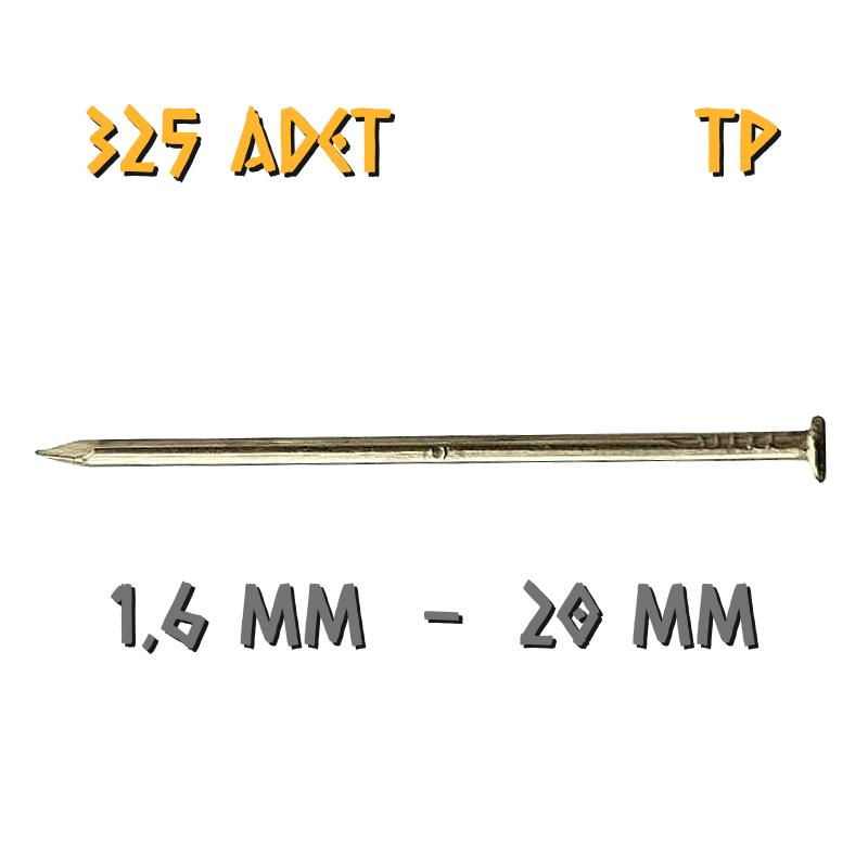Acero Sarı Kaplama Başlı TP Tel Çivi 1.6x20 mm. - 100 Gr. - 325 Adet