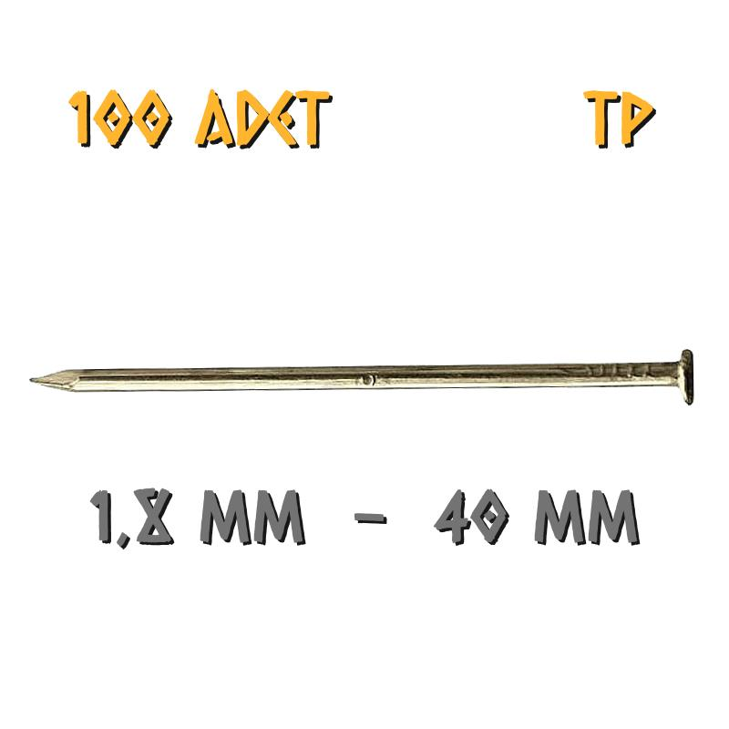 Acero Sarı Kaplama Başlı TP Tel Çivi 1.8x40 mm. - 100 Gr. - 100 Adet