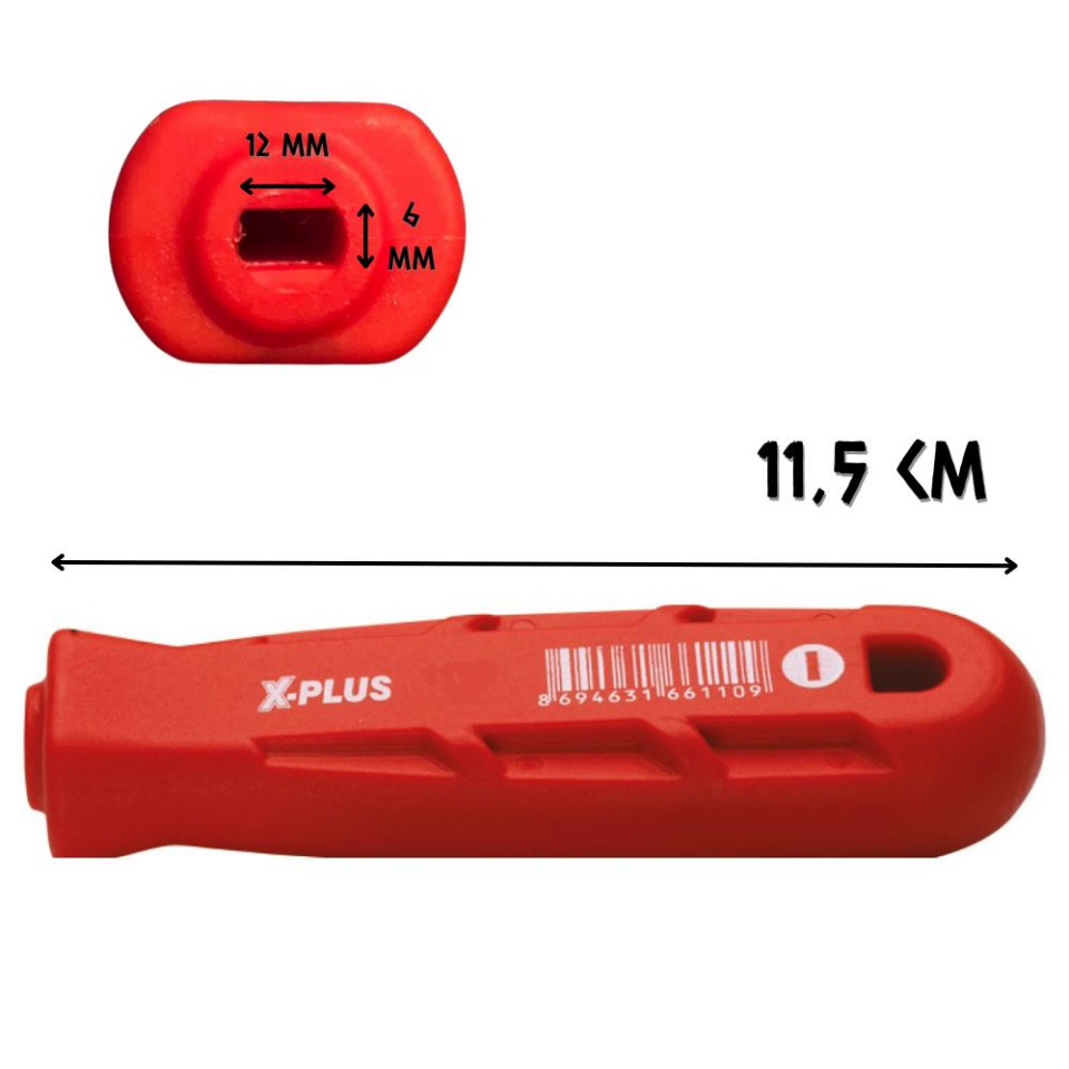 Cer-Pa Norm Plastik Eğe Sapı - Düz - 12''