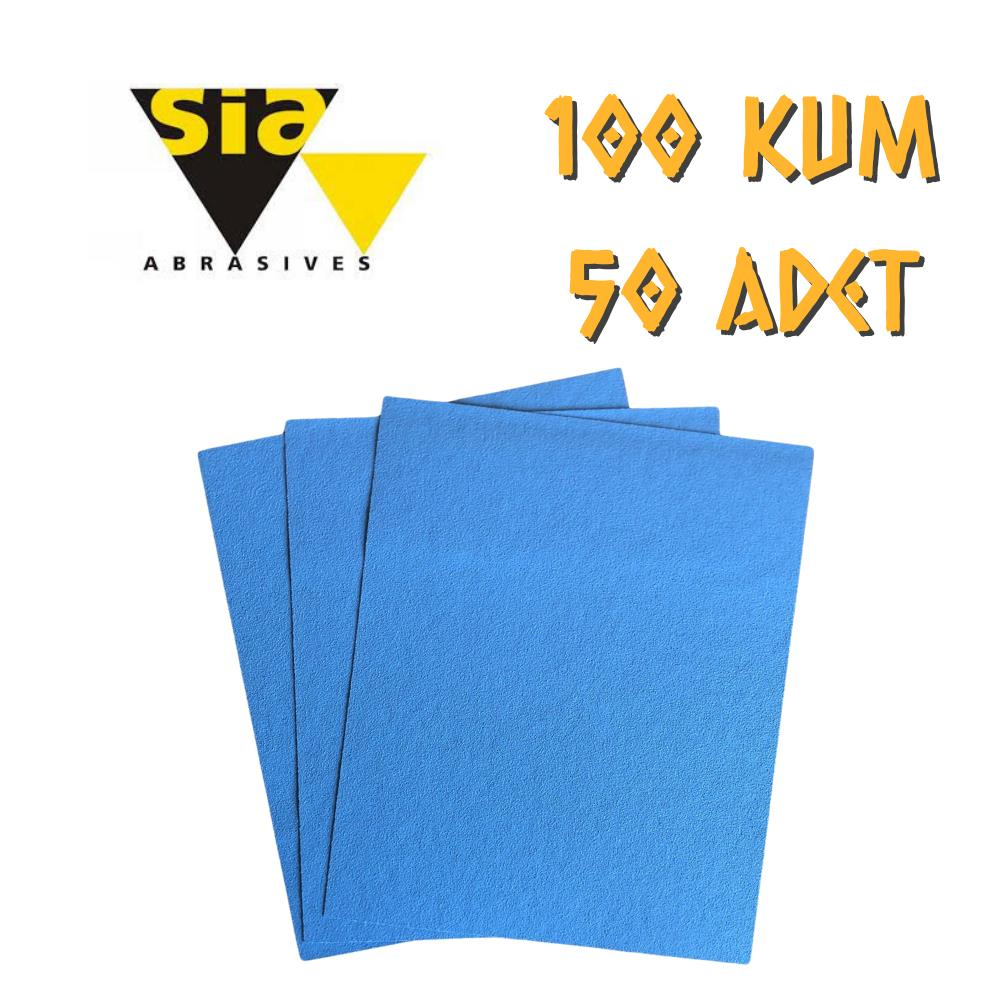 Sia 1949 Kuru Zımpara 100 Kum - 50 Adet