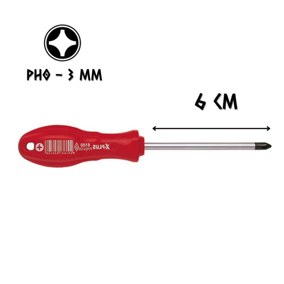 Cer-Pa Norm X-Plus Düz ve Yıldız Tornavida Takımı - 7 Parça