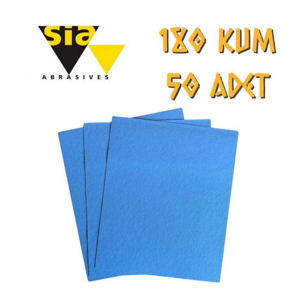 Sia 1949 Kuru Zımpara 180 Kum - 50 Adet