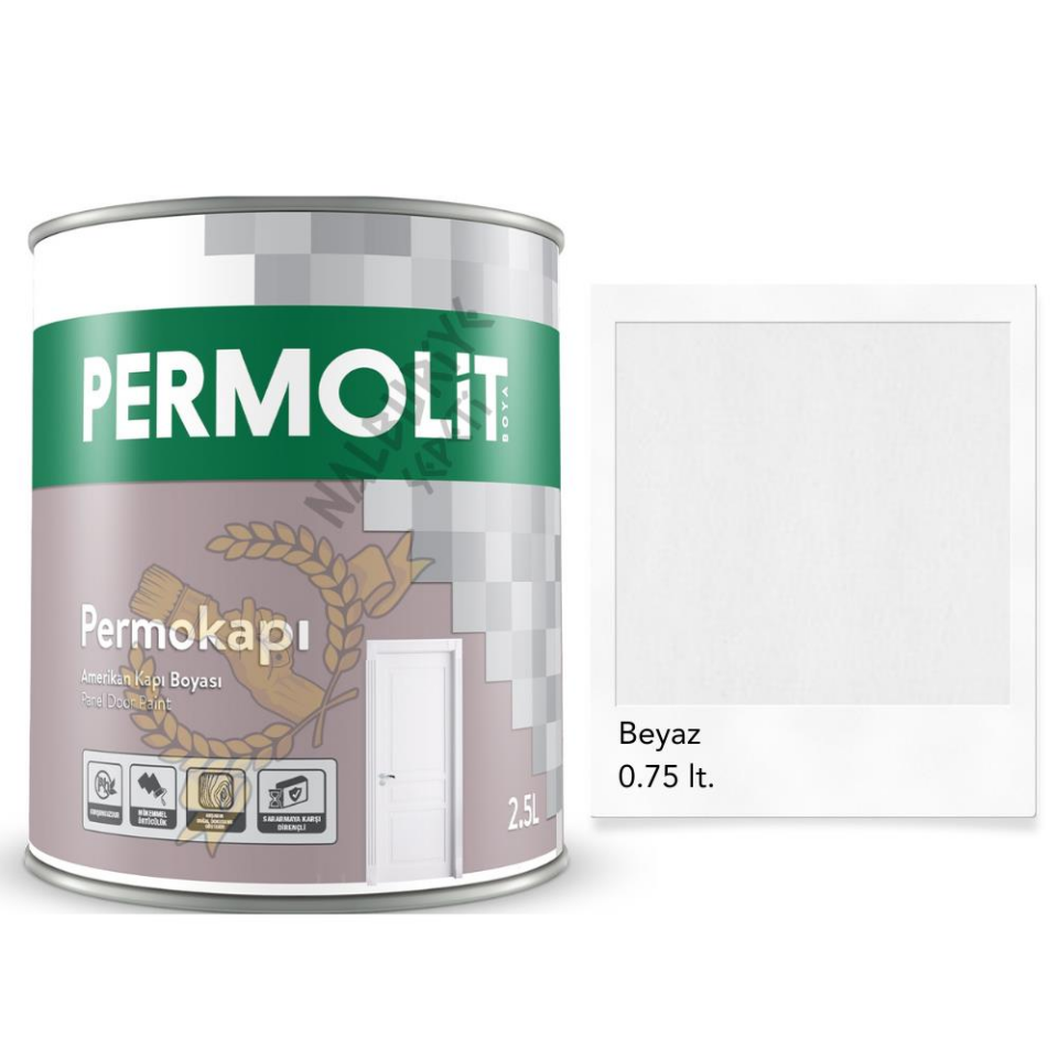 Permolit Sentetik Amerikan Panel Kapı Boyası BEYAZ 0.75 Lt.
