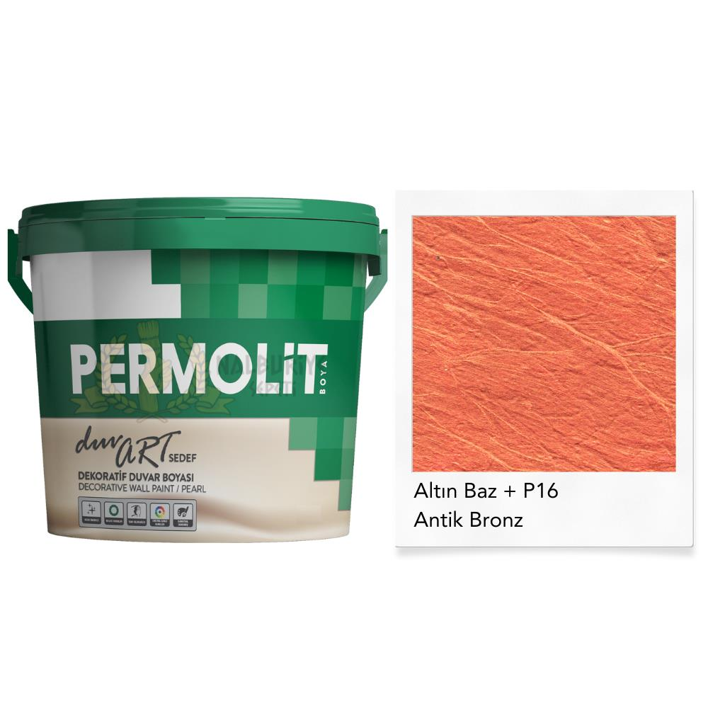 Permolit DuvArt Sedef Dekoratif Duvar Boyası - AP16 ANTİK BRONZ - 2.5 Lt.